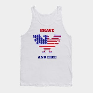 Brave and Free USA t-shirt Tank Top